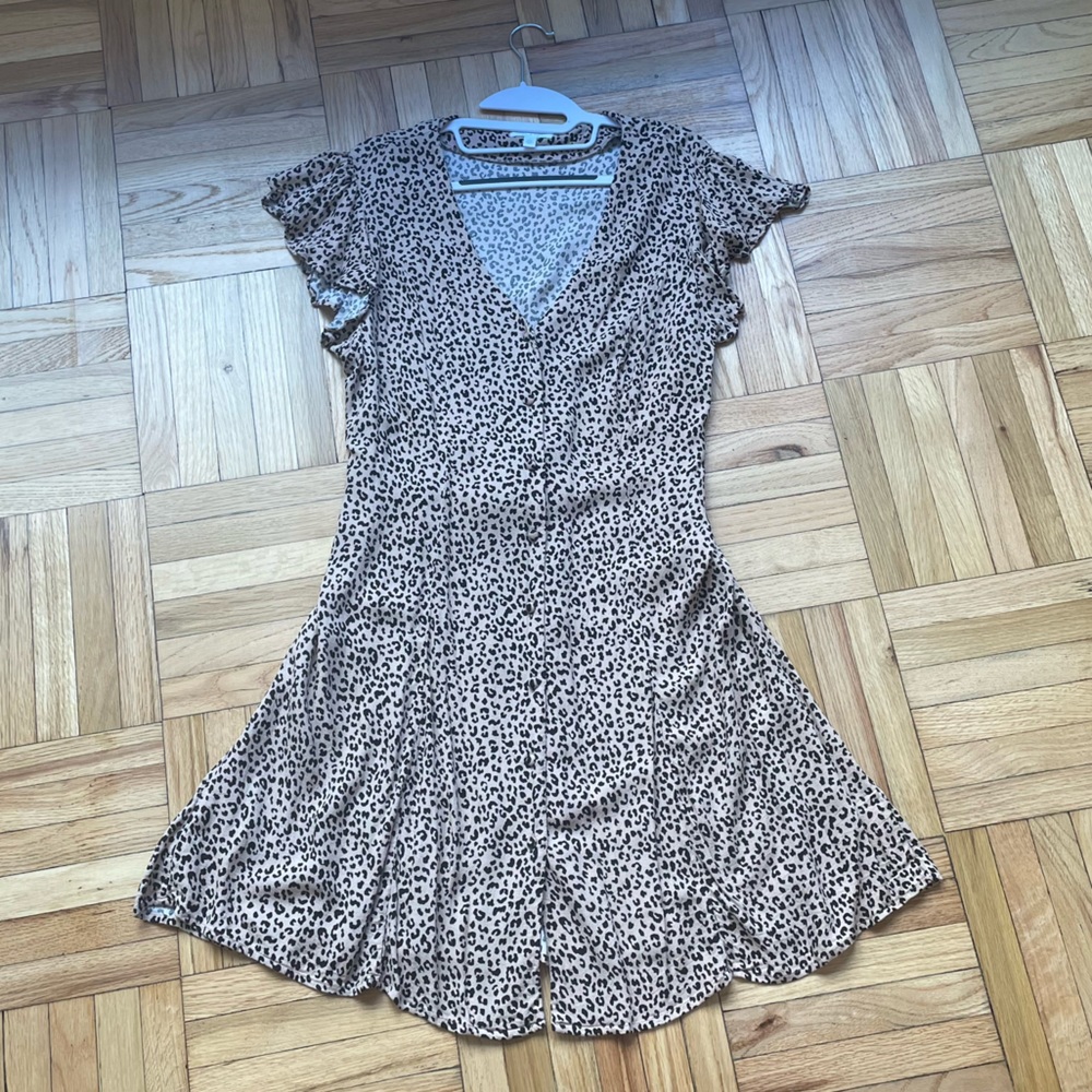 Abound Leopard Print Dress Size Large